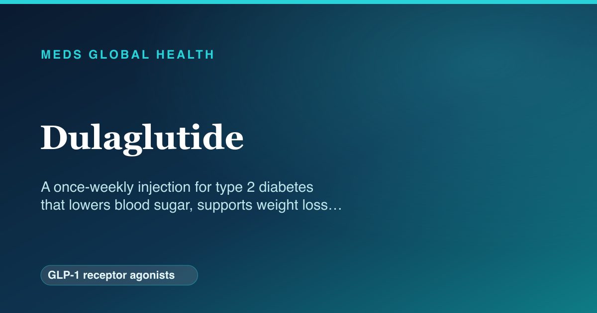 Dulaglutide (GLP-1 receptor agonists) — Meds Global Health reference card