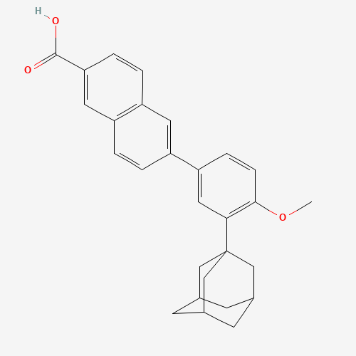 2D chemical (molecular) structure of Adapalene