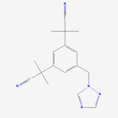 2D chemical (molecular) structure of Anastrozole