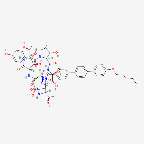 2D chemical (molecular) structure of Anidulafungin