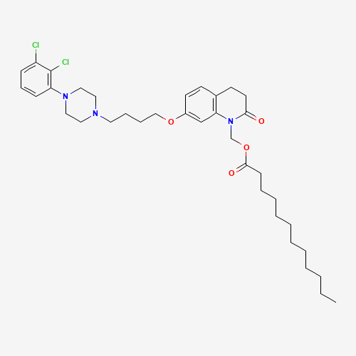 2D chemical (molecular) structure of Aripiprazole lauroxil