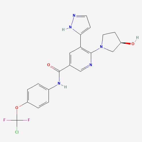 2D chemical (molecular) structure of Asciminib