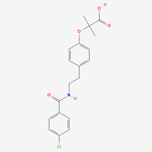 2D chemical (molecular) structure of Bezafibrate