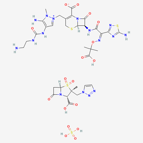 2D chemical (molecular) structure of Ceftolozane with tazobactam