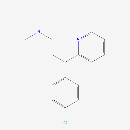 2D chemical (molecular) structure of Chlorphenamine