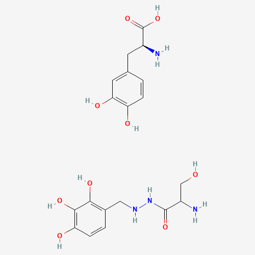 2D chemical (molecular) structure of Co-beneldopa