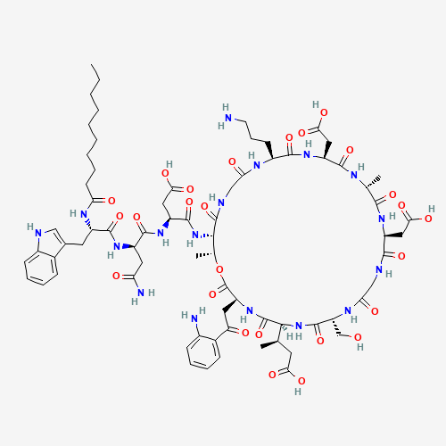 2D chemical (molecular) structure of Daptomycin