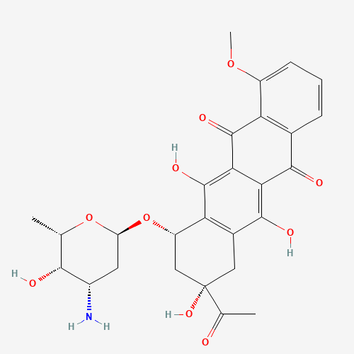 2D chemical (molecular) structure of Daunorubicin