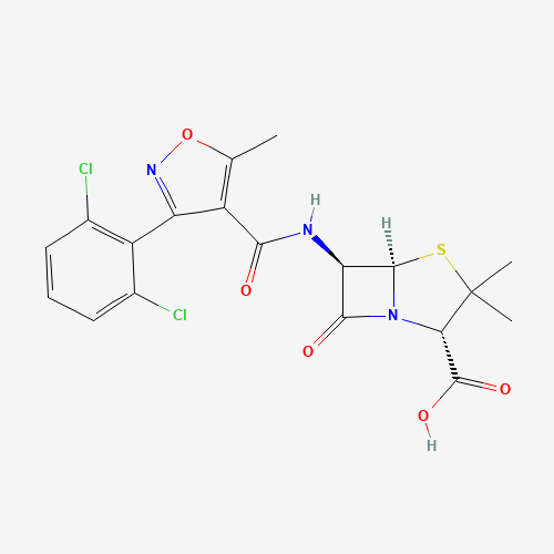 2D chemical (molecular) structure of Dicloxacillin