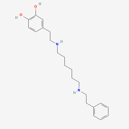 2D chemical (molecular) structure of Dopexamine