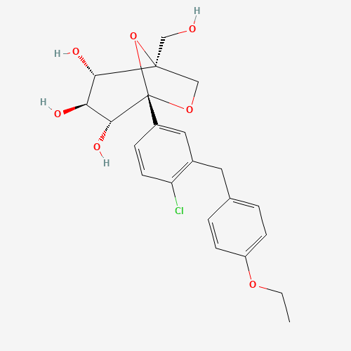 2D chemical (molecular) structure of Ertugliflozin