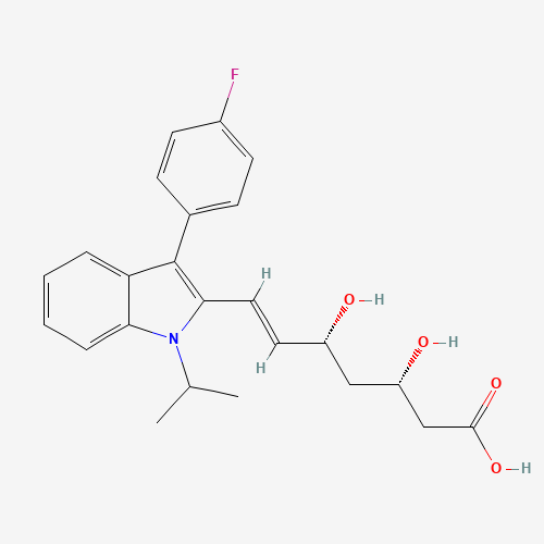 2D chemical (molecular) structure of Fluvastatin