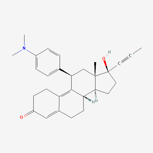 2D chemical (molecular) structure of Mifepristone