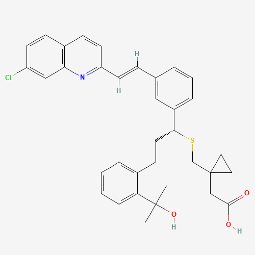 2D chemical (molecular) structure of Montelukast