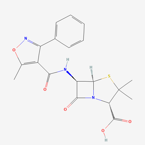2D chemical (molecular) structure of Oxacillin