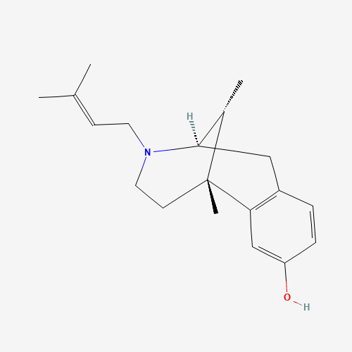 2D chemical (molecular) structure of Pentazocine