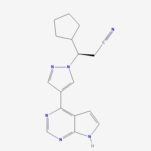 2D chemical (molecular) structure of Ruxolitinib