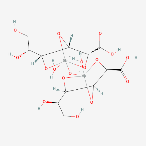 2D chemical (molecular) structure of Sodium stibogluconate