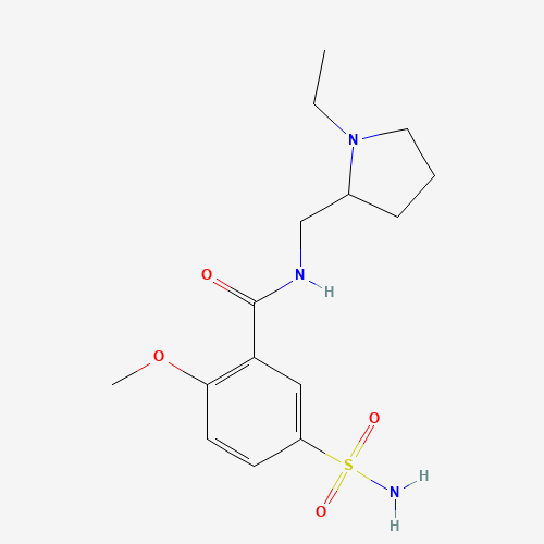 2D chemical (molecular) structure of Sulpiride