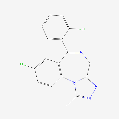 2D chemical (molecular) structure of Triazolam